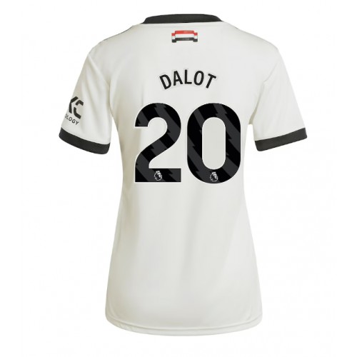 Dres Manchester United Diogo Dalot #20 Rezervni za Žensko 2024-25 Kratak Rukav